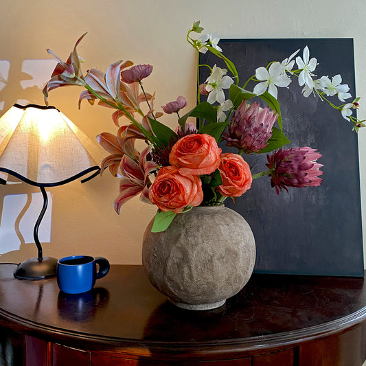 Wabi-Sabi Style Handmade Ceramic Flower Vase
