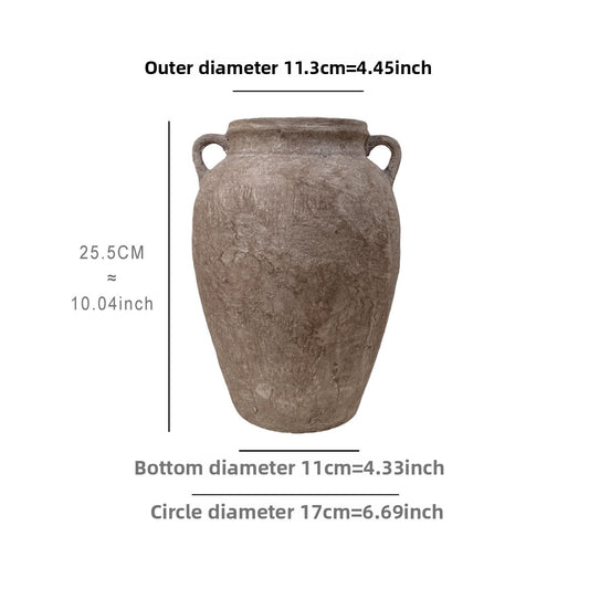 Wabi-Sabi Style Handmade Ceramic Flower Vase