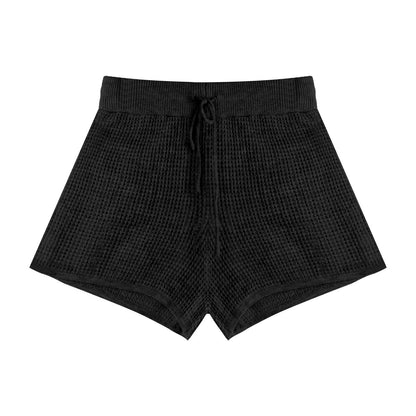Waffle Knit Zip-Up Hoodie and Pants Set