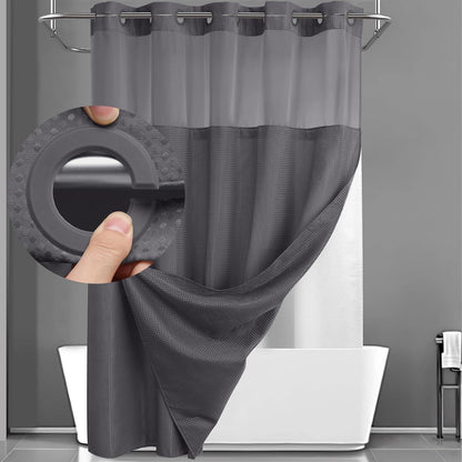 Waffle shower curtain
