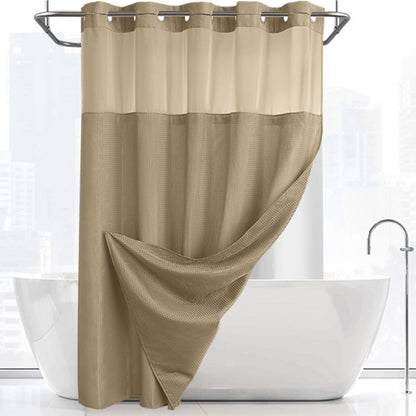 Waffle shower curtain