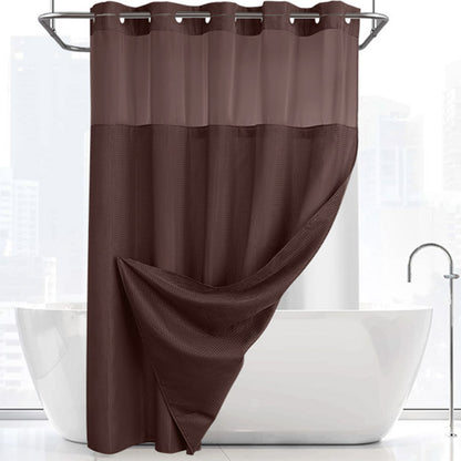Waffle shower curtain