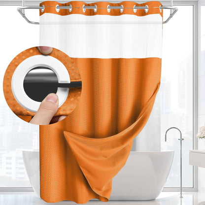 Waffle shower curtain
