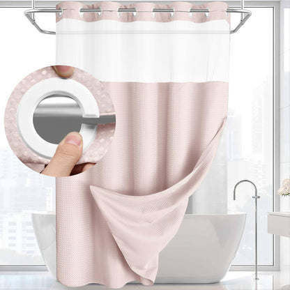 Waffle shower curtain