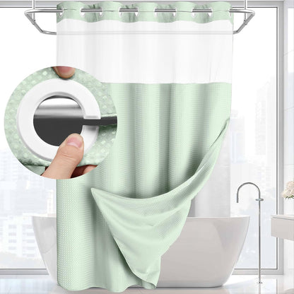 Waffle shower curtain