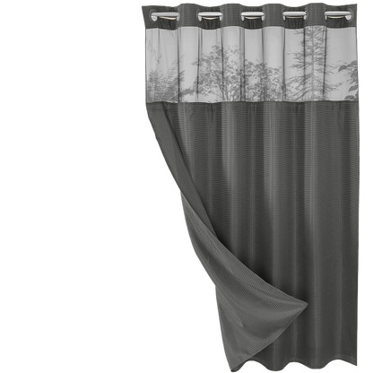 Waffle shower curtain