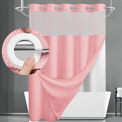 Waffle shower curtain
