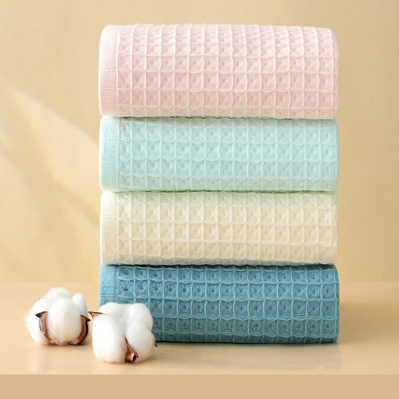 Waffle Weave Cotton Bath Towel