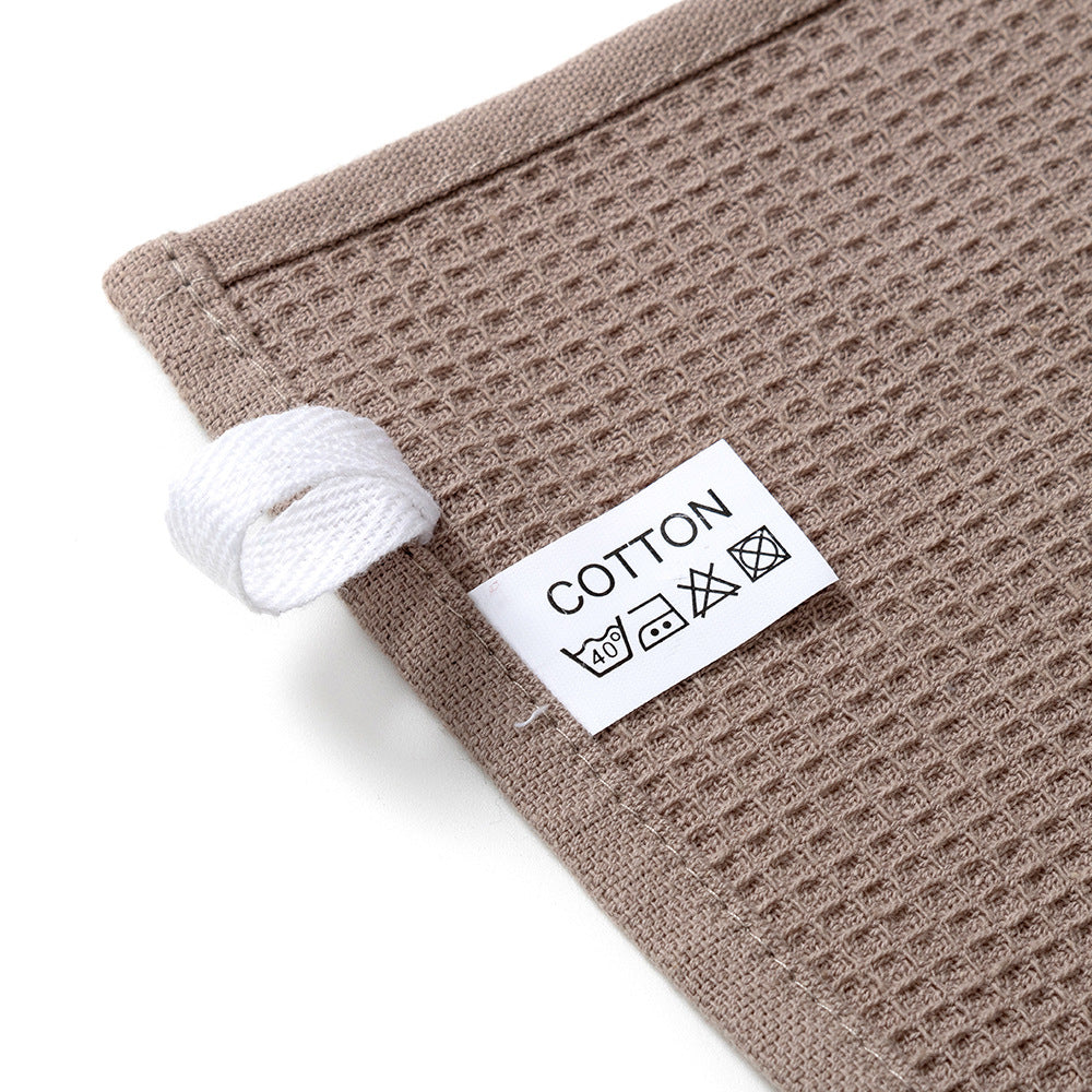Waffle Weave Cotton Tea Towels, Kitchen Cleaning Cloths