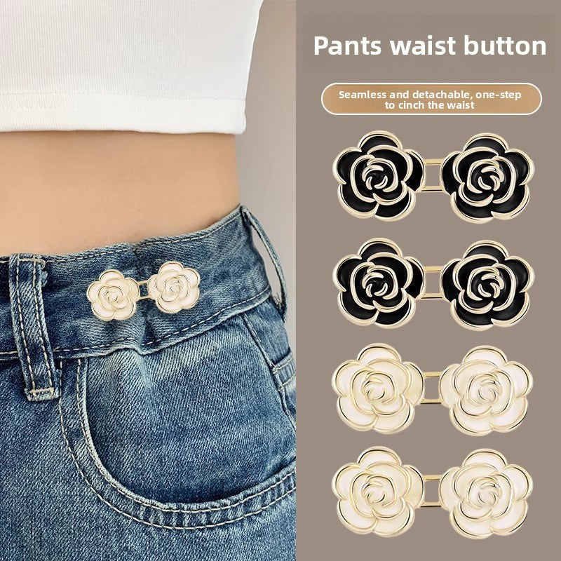 Waist Artifact Rose Button