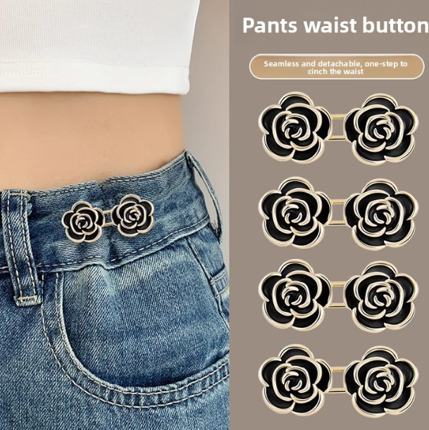 Waist Artifact Rose Button