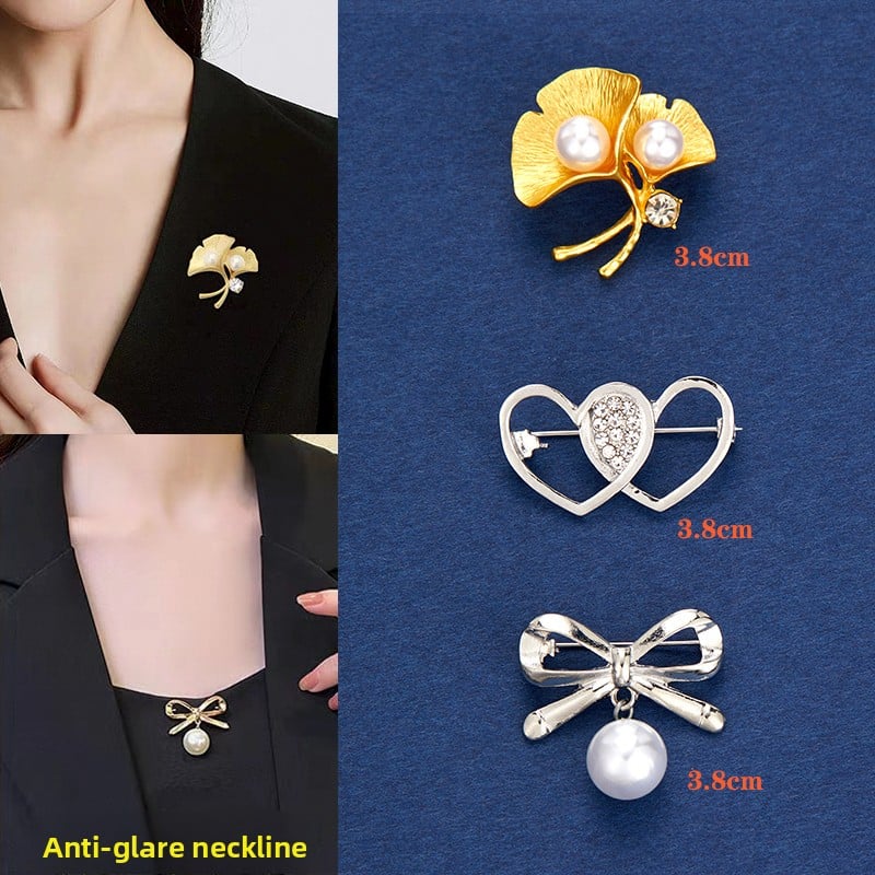 Waist-cinching anti-glare brooch