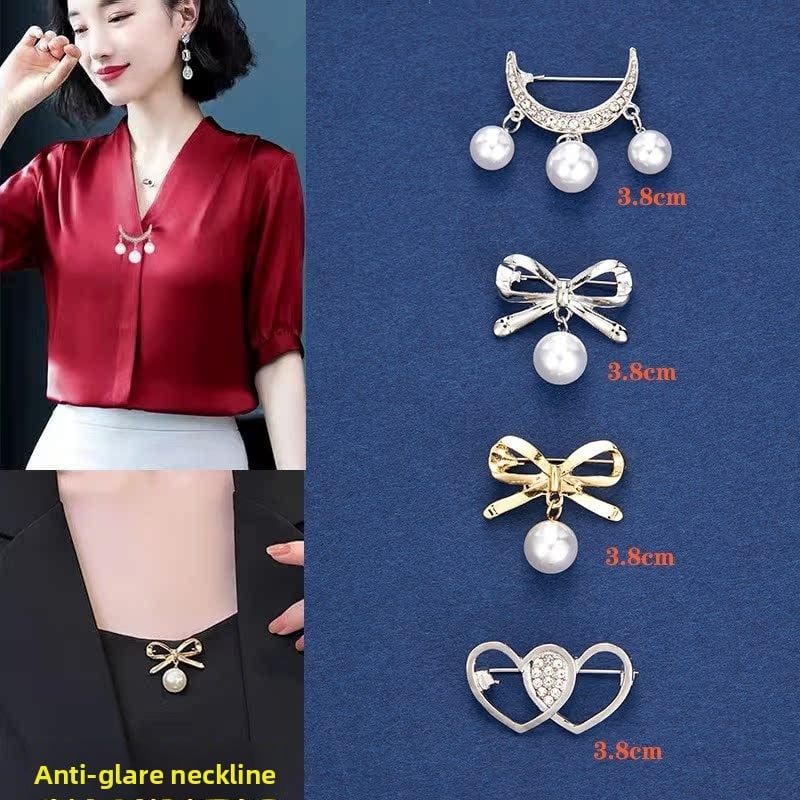 Waist-cinching anti-glare brooch
