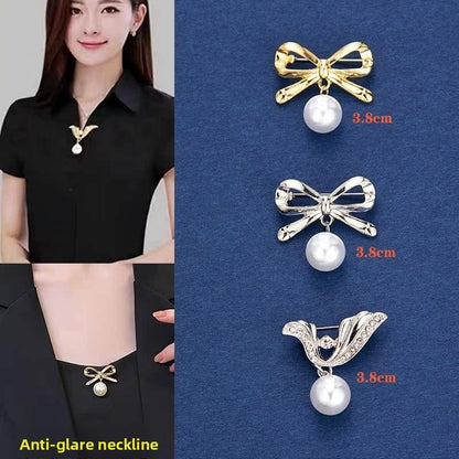 Waist-cinching anti-glare brooch