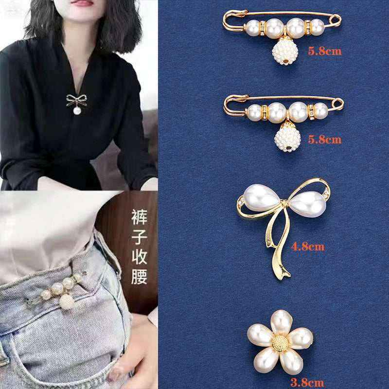 Waist-cinching anti-glare brooch