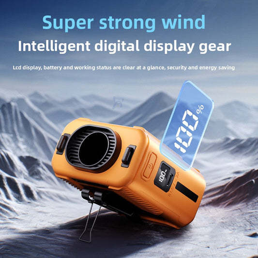 Waist-mounted fan cooling type neck-mounted USB charging fan