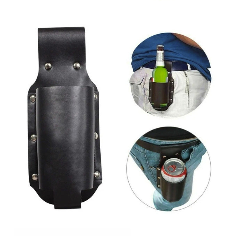 Waist-Mounted Outdoor Beer Can Holder