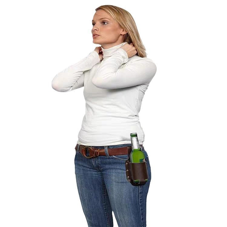 Waist-Mounted Outdoor Beer Can Holder