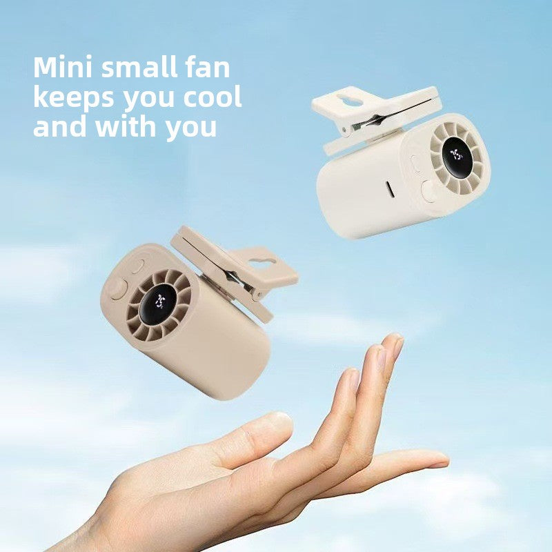 Waist-mounted portable fan