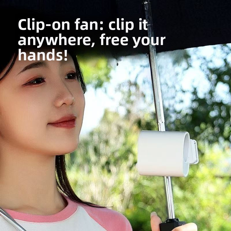 Waist-mounted portable fan