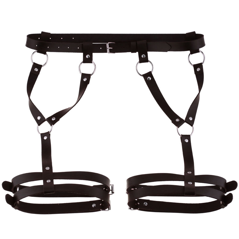 Waist-shaping and buttock-raising belt with integrated leg ring