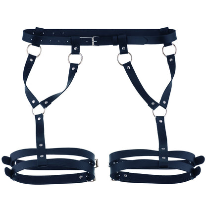 Waist-shaping and buttock-raising belt with integrated leg ring