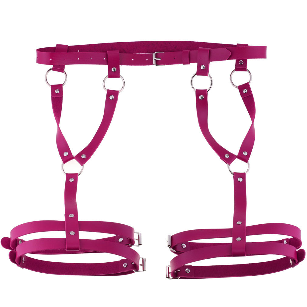 Waist-shaping and buttock-raising belt with integrated leg ring
