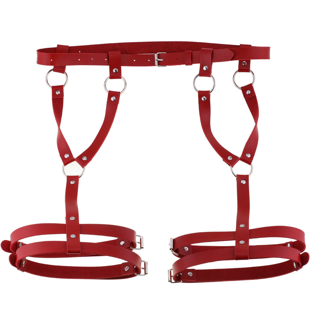 Waist-shaping and buttock-raising belt with integrated leg ring