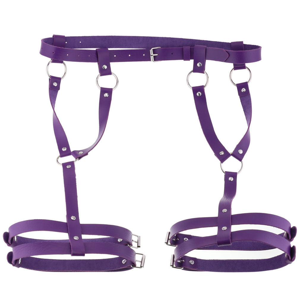 Waist-shaping and buttock-raising belt with integrated leg ring