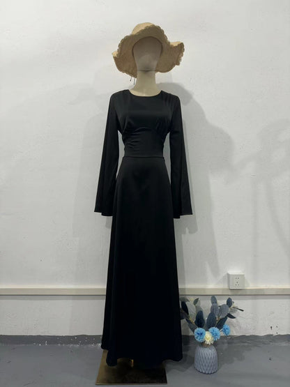 Waist Tie Long Sleeve Dress