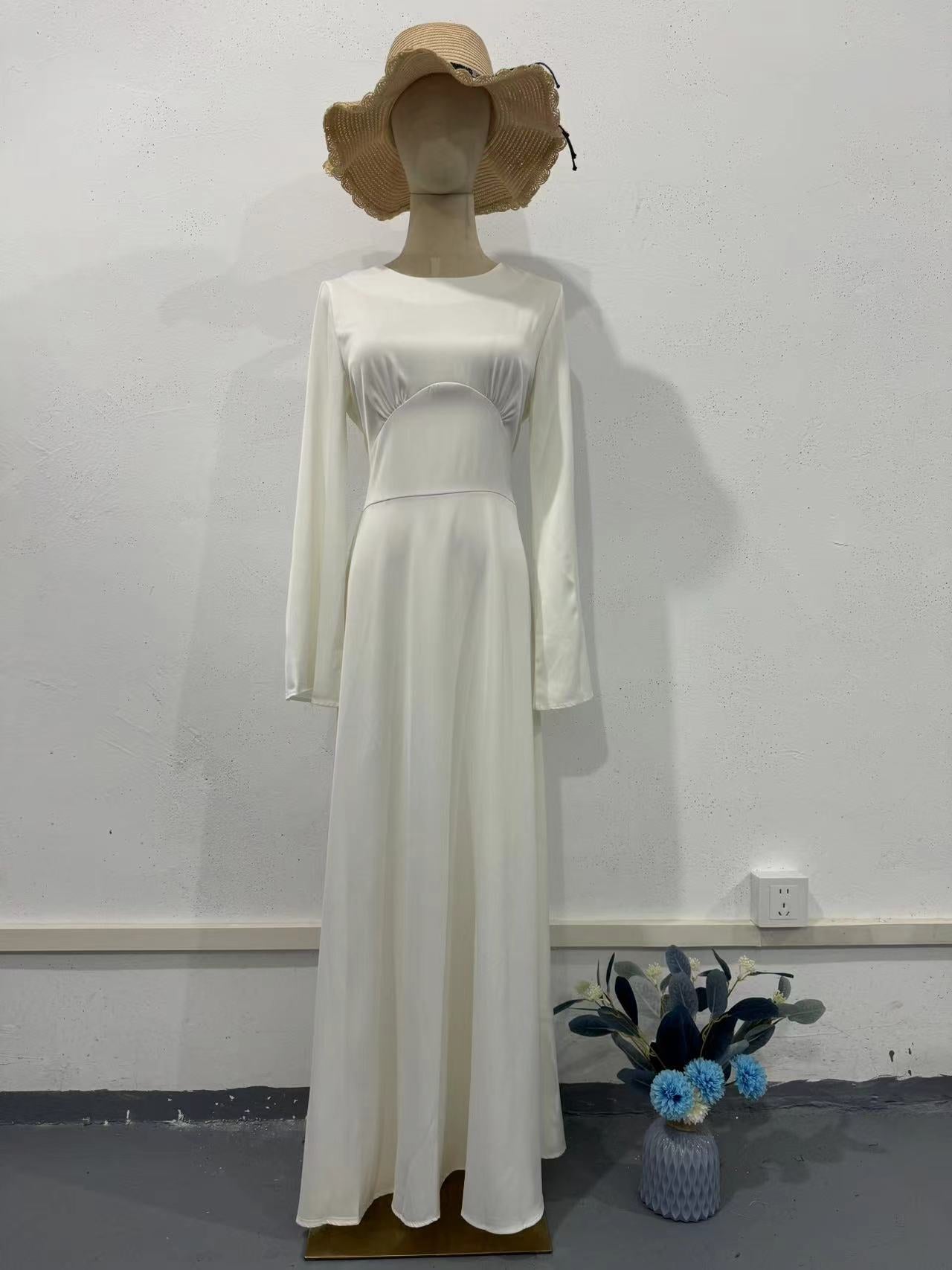 Waist Tie Long Sleeve Dress