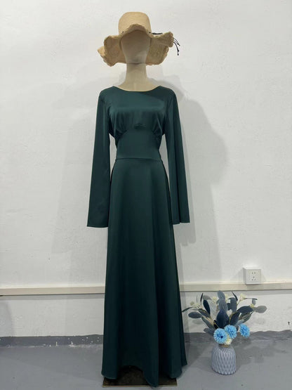 Waist Tie Long Sleeve Dress