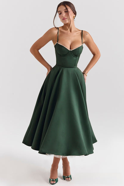 Waistband Sexy Spice Girl Mid-length Dress