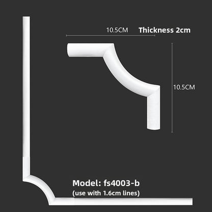Wall corner lace strip ceiling