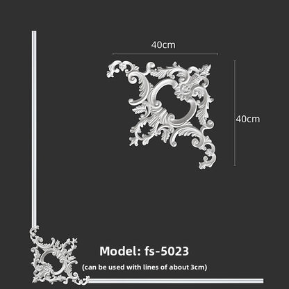 Wall corner lace strip ceiling