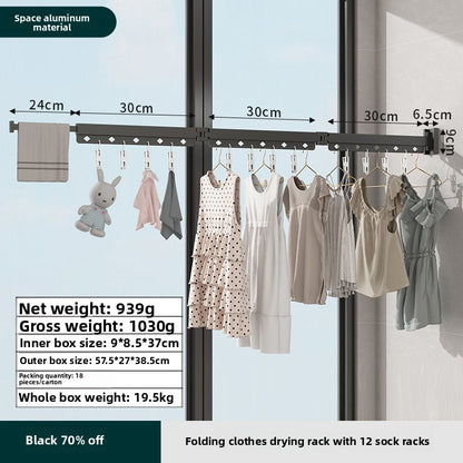 Wall Mount Foldable Drying Rack