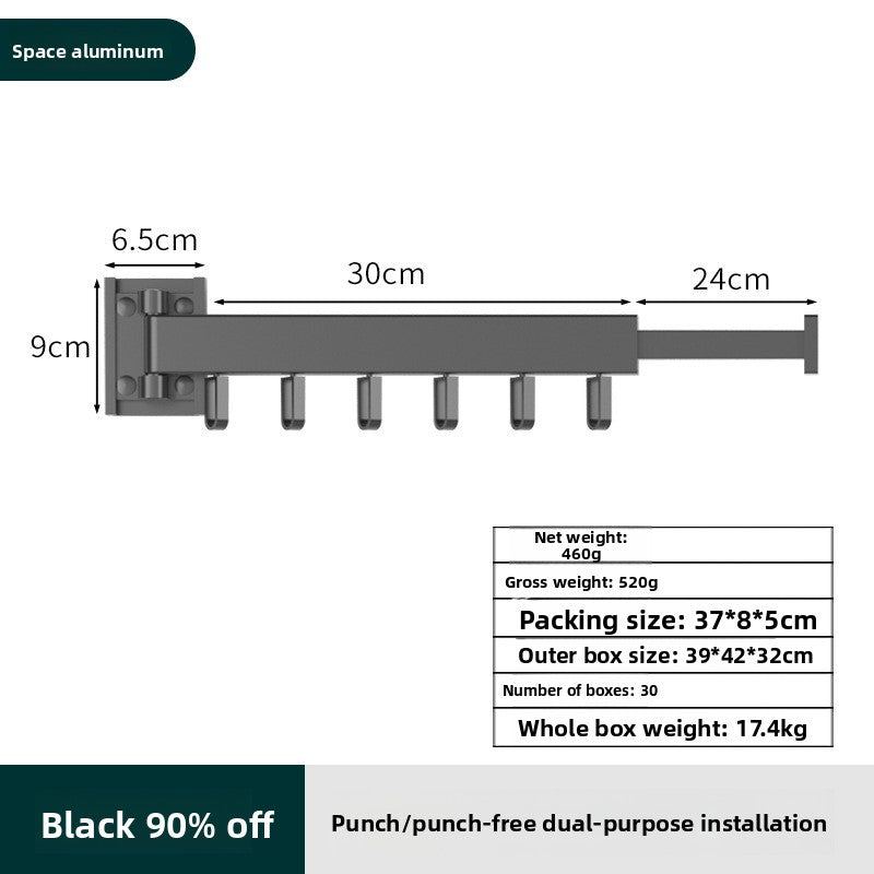 Wall Mount Foldable Drying Rack