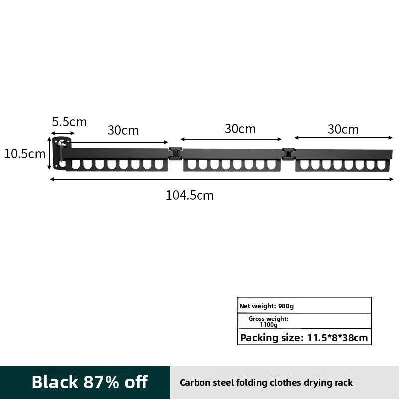 Wall Mount Foldable Drying Rack
