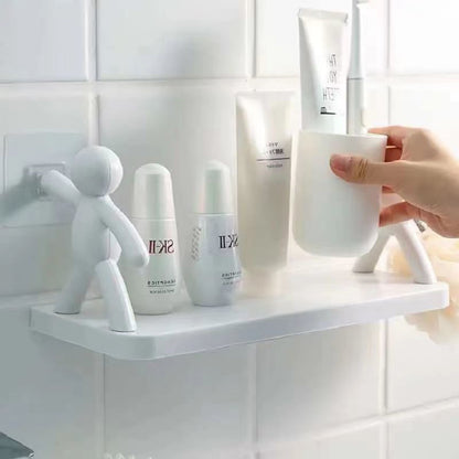 Wall-Mounted Adhesive Storage Rack