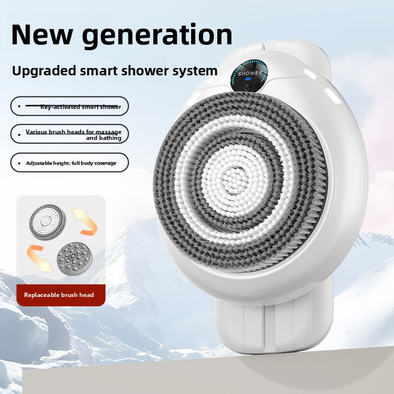 Wall-mounted automatic intelligent shower machine