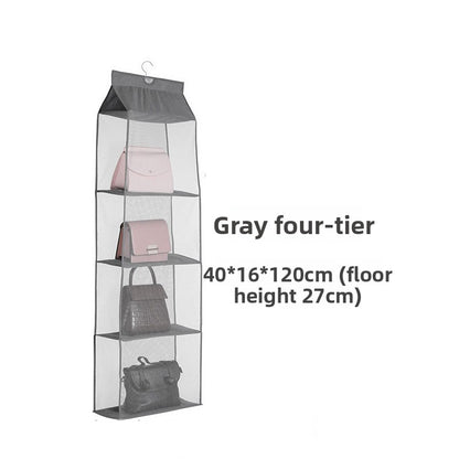 Wall-mounted bag storage bag