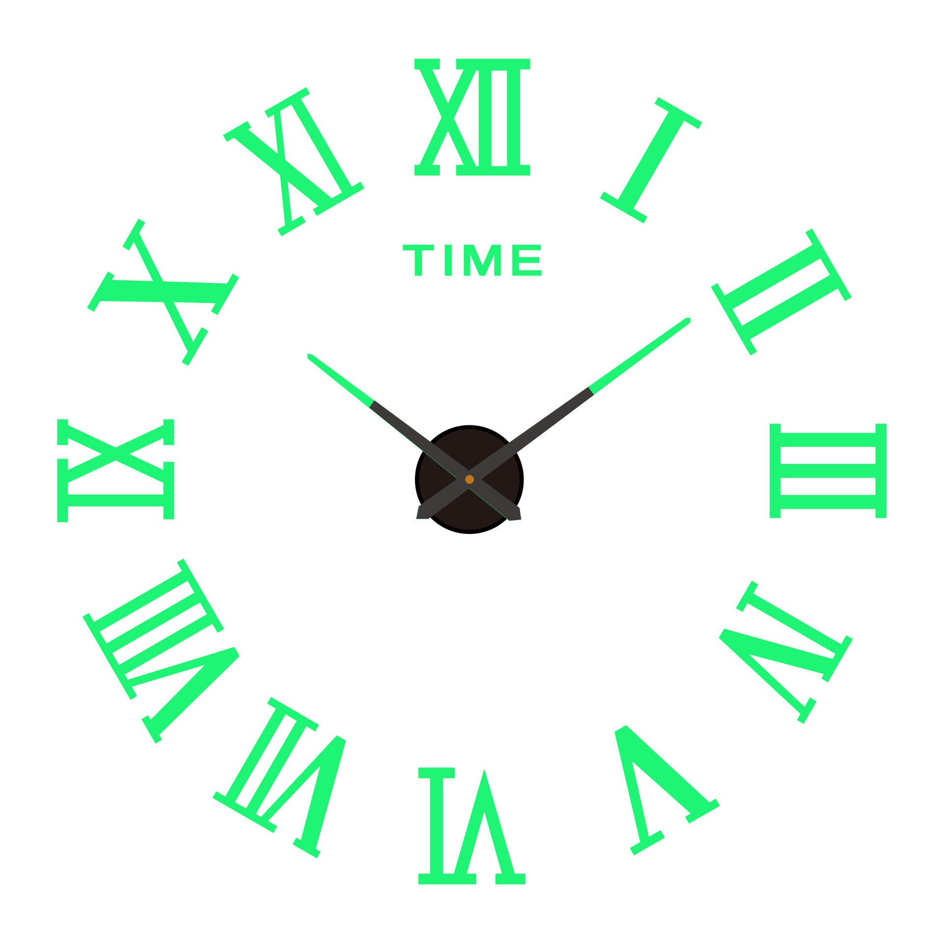 Wall-mounted clock