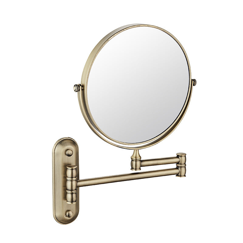 Wall Mounted Double-Sided Folding Makeup Mirror with Magnifying