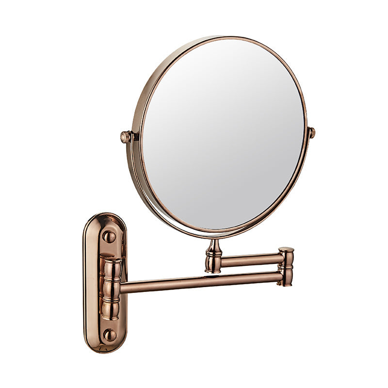 Wall Mounted Double-Sided Folding Makeup Mirror with Magnifying
