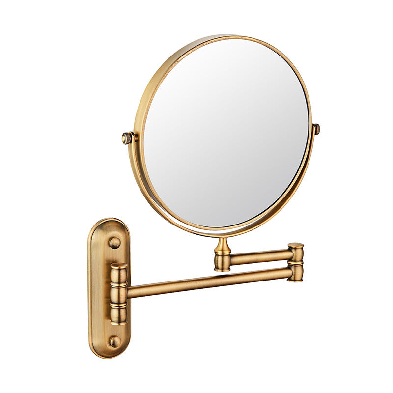 Wall Mounted Double-Sided Folding Makeup Mirror with Magnifying