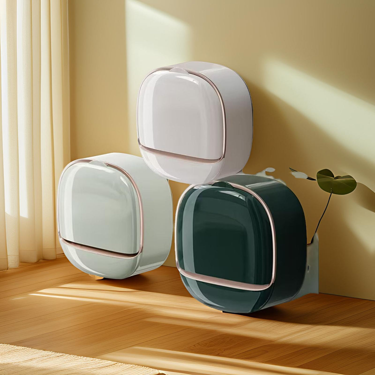 Wall Mounted Drainage Soap Box with Sponge Storage