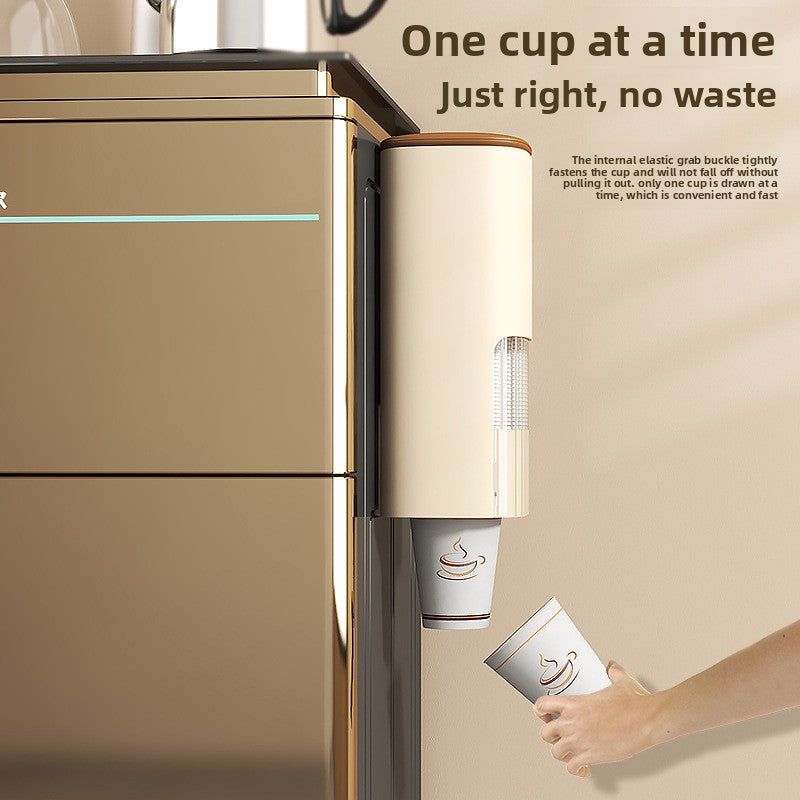 Wall-mounted drink-holding device