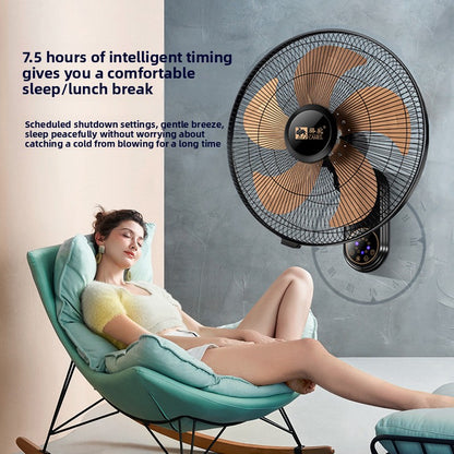 Wall-Mounted Electric Fan with Aluminum Blades