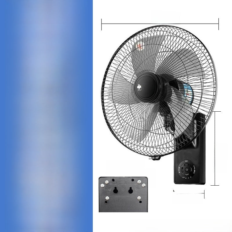 Wall-Mounted Electric Fan with Aluminum Blades