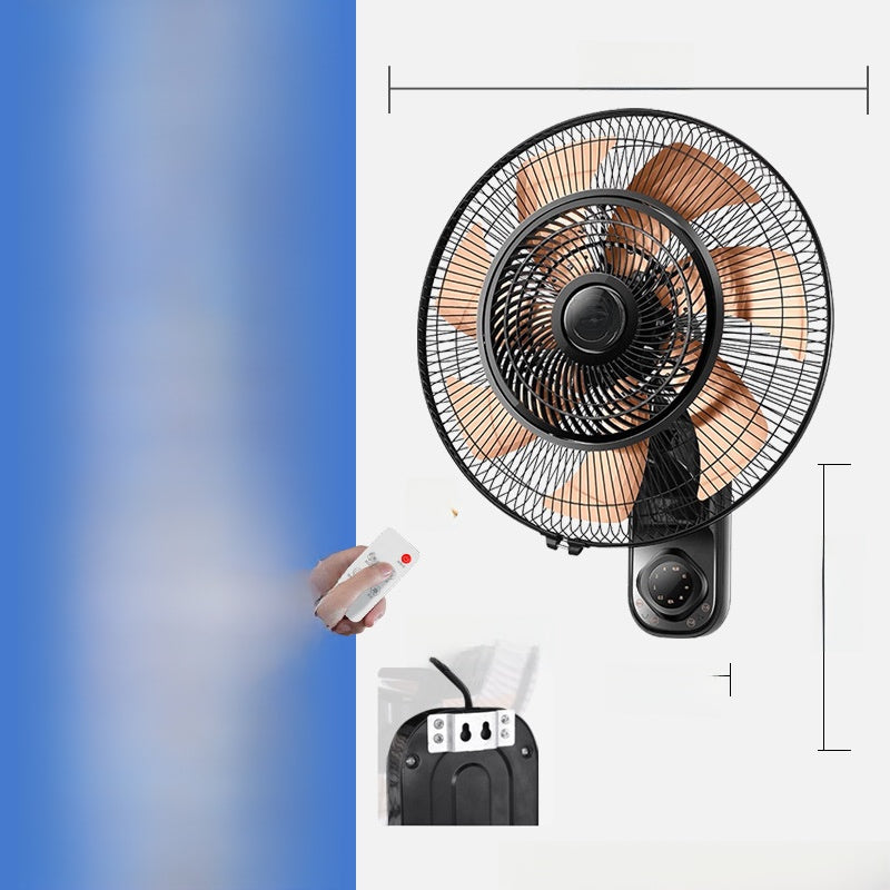 Wall-Mounted Electric Fan with Aluminum Blades